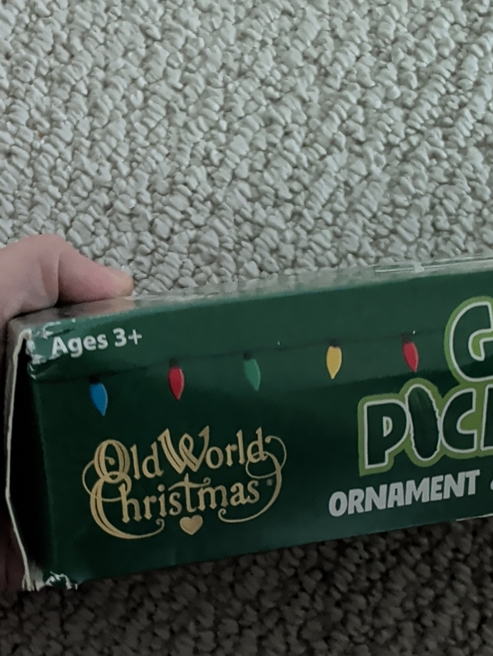 Old World Christmas Go Pickle! Ornament & Card Game NWOT - Green - Picture 3 of 5